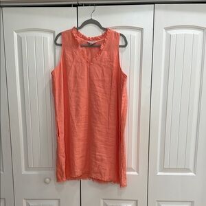 Tommy Bahama Orange Sleeveless Sheath Dress